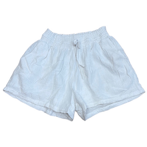 Joie White High Waist Shorts with Textured Fabric. Comfy Soft Summer